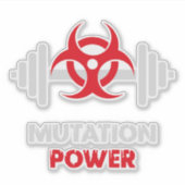 Kraftdreikampf-Mutationsstärke Aufkleber (Vorderseite)