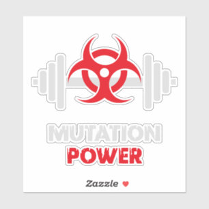 Kraftdreikampf-Mutationsstärke Aufkleber