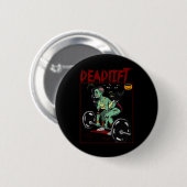 Kraftdreikampf Skelett Gewichtheber Bodybuilder Wo Button (Vorne & Hinten)