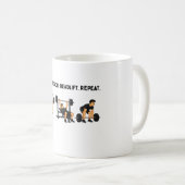 Kraftdreikampf-Training im Fitnessstudio Kaffeetasse (VorderseiteRechts)
