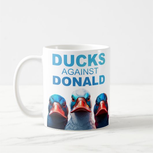 KRÄFTE GEGEN DIE DONALD-Tasse Kaffeetasse (Links)