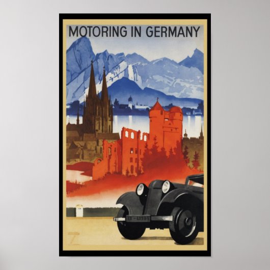 Kraftfahrzeug in Deutschland Poster (Vorne)