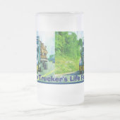 KRAFTFAHRZEUGE BIG-RIG-LKW-HALTUNG KAFFEMUGS MATTGLAS BIERGLAS (Mittel)