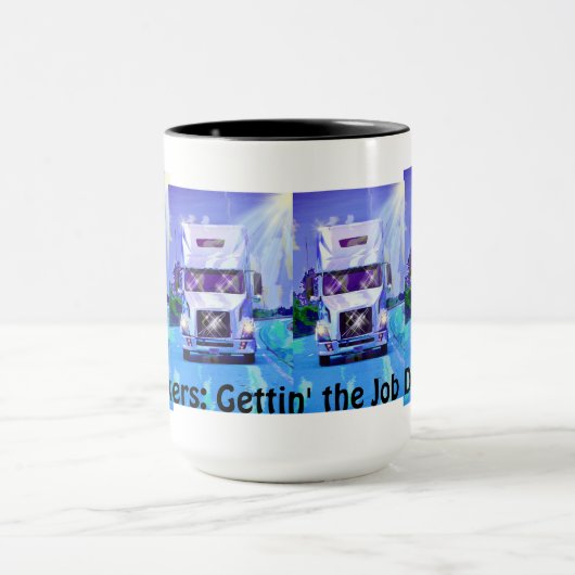 KRAFTFAHRZEUGE BIG-RIG-LKW-HALTUNG KAFFEMUGS TASSE (Zentrum)