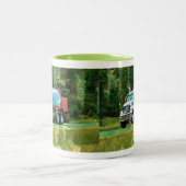 KRAFTFAHRZEUGE BIG-RIG-LKW-HALTUNG KAFFEMUGS ZWEIFARBIGE TASSE (Mittel)