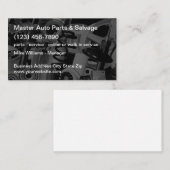 Kraftfahrzeugteile und Reparaturservice Visitenkarte (Vorne/Hinten)
