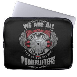 Kraftheben - STEP UP - Barbellplatte - Fitnessraum Laptopschutzhülle