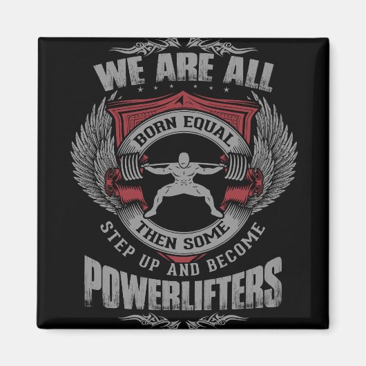 Kraftheben - STEUP - Gym Workout - Motivierend Magnet (Vorne)
