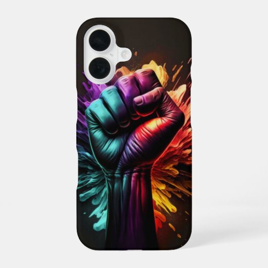 kräftige Farben iPhone 16 Hülle (Rückseite)