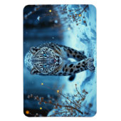 Kräftige Raubtiere schneebedeckte Kälte Magnet (Vertikal)