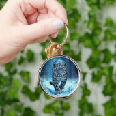 Kräftige Raubtiere schneebedeckte Kälte Schlüsselanhänger (Hand)