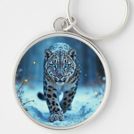 Kräftige Raubtiere schneebedeckte Kälte Schlüsselanhänger