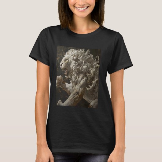 Kräftige, Viktorianische, wütende Ivory-Lion-Fanta T-Shirt (Vorderseite)