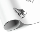 kräftiger Büffelstier Geschenkpapier (Rolleneckpunkt)