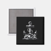 Kräftiges Anker-Design-Sticker  Magnet (Vorderseite/Rückseite)