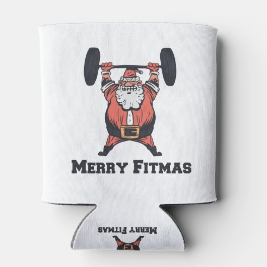 Kräftiges Aufheben der Weichen des Weihnachtsmanns Dosenkühler (Rückseite)