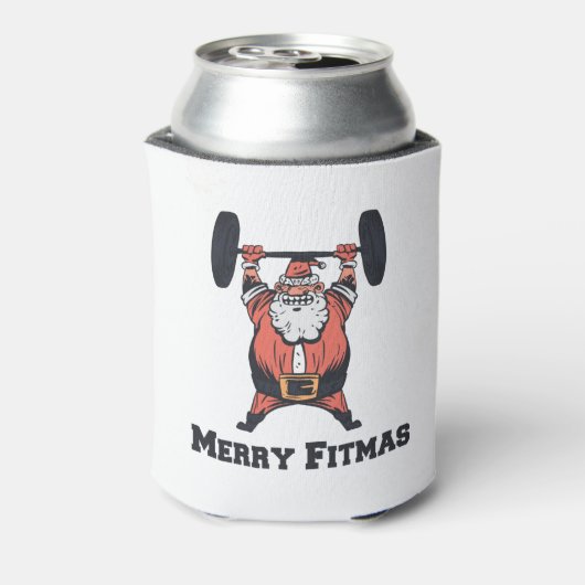 Kräftiges Aufheben der Weichen des Weihnachtsmanns Dosenkühler (Kanne Rückseite)