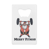 Kräftiges Aufheben der Weichen des Weihnachtsmanns Geldbeutel Flaschenöffner (Rückseite)
