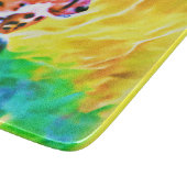 Kräftiges Geparden-Gemälde. Jetzt kaufen Schneidebrett (Ecke)