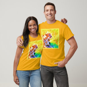 Kräftiges Geparden-Gemälde. Jetzt kaufen T-Shirt