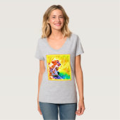 Kräftiges Geparden-Gemälde. Jetzt kaufen T-Shirt (Vorderseite Vollansicht)