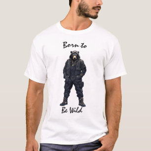 Kräftiges Wildes Taktisches Bär-T-Shirt T-Shirt