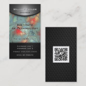 Kraftlinien - Eleganz im Metal-Look mit QR-Code Visitenkarte (Vorne/Hinten)