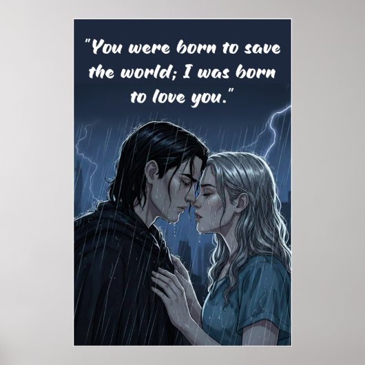 Kraftloser Zitatposter Poster (Vorne)