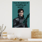 Kraftloser Zitatposter Poster (Küche)
