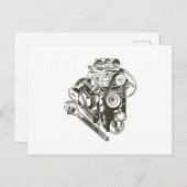 KRAFTMECHANISMUS POSTKARTE (Vorne/Hinten)