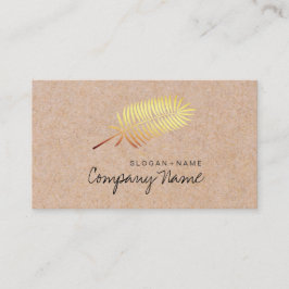 Kraftpapier druckte Goldblatt-Soul-Geschäfts-Karte Visitenkarte