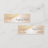 Kraftpapier druckte mini visitenkarte (Vorne/Hinten)