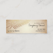 Kraftpapier druckte mini visitenkarte (Rückseite)