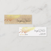 Kraftpapier druckte mini visitenkarte (Vorne/Hinten)