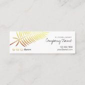 Kraftpapier druckte mini visitenkarte (Rückseite)