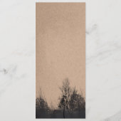 Kraftpapier für Hochzeiten Menükarte (Rückseite)