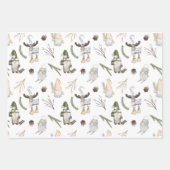 Kraftpapier | Gnome | Weihnachten Geschenkpapier Set (Vorderseite 3)