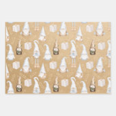 Kraftpapier | Gnome | Weihnachten Geschenkpapier Set (Vorderseite)