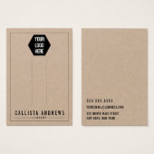 Kraftpapier hinzufügen Logo-Clip-Display-Karte (Vorne & Hinten)