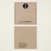 Kraftpapier hinzufügen Sie Ihre Logo-Netzwerkkarte (Vorne & Hinten)