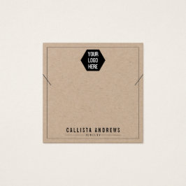 Kraftpapier hinzufügen Sie Ihre Logo-Netzwerkkarte