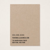 Kraftpapier hinzufügen Sie Ihre Logo-Werbekarte. (Rückseite)