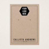 Kraftpapier hinzufügen Sie Ihre Logo-Werbekarte. (Vorderseite)