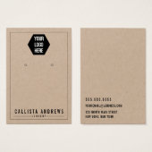 Kraftpapier hinzufügen Sie Ihre Logo-Werbekarte. (Vorne & Hinten)