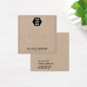 Kraftpapier hinzufügen Sie Ihre Logo-Werbekarte. (Schreibtisch)