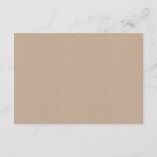 Kraftpapier-Jungen-rustikaler Elefant packte Begleitkarte (Rückseite)