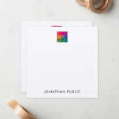 Kraftpapier Laden Sie hier Ihr eigenes Firmenlogo Mitteilungskarte (Vorderseite/Rückseite Beispiel)