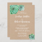 Kraftpapier mit Saccharose Einladung (Vorne/Hinten)