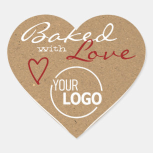 Kraftpapier mit Vorlage für das Liebe-Herz-Logo Herz-Aufkleber