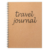 Kraftpapier-Reise-Zeitschrift ~ Notizblock (Vorderseite)